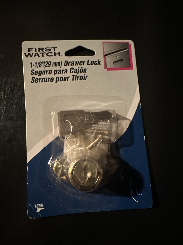 First Watch 1- 1/8 Polished Brass Cabinet And Drawer Lock “New Factory-Sealed”