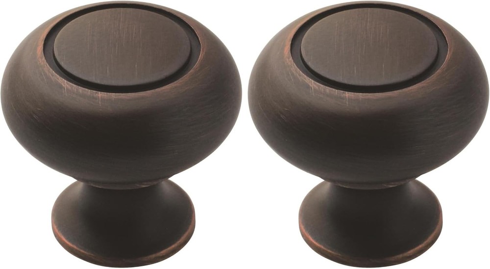 | Cabinet Knob | Oil Rubbed Bronze | 1-1/4 inch (32 mm) Diameter | Everyday