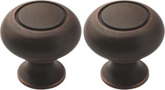 | Cabinet Knob | Oil Rubbed Bronze | 1-1/4 inch (32 mm) Diameter | Everyday