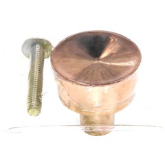 Vintage Washington Stellar Polished Copper 1″ Round Cabinet Knob 1231-CU