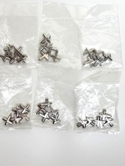 30 Pieces Metal 5/8-Inch Shelf Support Pegs – 6 Bags with 5 Pegs Each