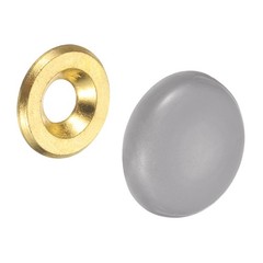 14Pcs 16.8mm Decorative Caps Cover Nails Zinc Alloy Screw Caps Light Grey