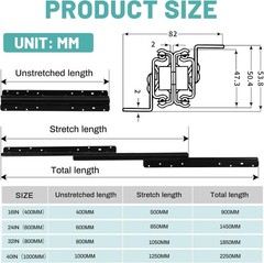 YJINGRUI 32” Undermount Drawer Slides 260lb Heavy Duty Full Extension Rails