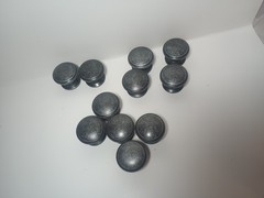 Antique Pewter Style Cabinet Knob Aged Silver Round Kitchen Drawer Door Pull