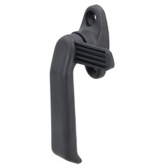 2pk Left Hand Window Handle Lever Catch Black Polypropylene Locker Latch