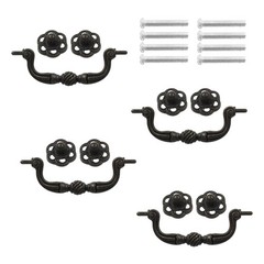 4 PCS 120mm Drop Bail Drawer Pulls Bronze Pulls, Kitchen Cabinet Handles Mode…