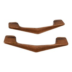 Vtg Chevron Arch Boomerang Polished Copper Cabinet Pull 2.75″ – Lot of 2