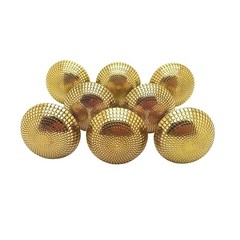 Antique Style Brass Dotted Knobs for Cabinets and Cupboards 36mm Gold Pack of 8