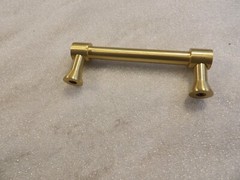 Signature Hardware 441723 Strasbourg 3-3/4″ Bar Cabinet Pull, Satin Brass READ