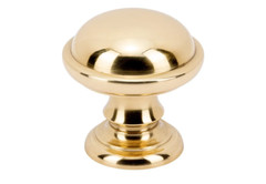 Vesta V7500PB Cabinet Ronan Knob 1-1/4″ W x 1-1/4″ L Qty 9 POLISHED BRASS New
