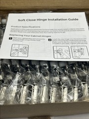 New 30pcs (15 Pairs) 3/4 Inch Overlay Soft Close Cabinet Hinges