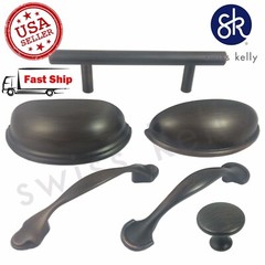 Swiss Kelly Hardware Oil Rubbed Bronze Kitchen Cabinet Handles Drawer Pulls