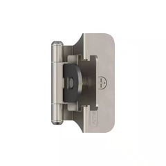 Satin Nickel 1/4 In. (6 Mm) Double-Demountable Inset Hinge (2-Pack)