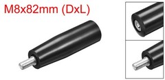 Revolving Handle Grip M8 x 82mm Threaded Handwheel for Lathe