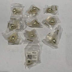 Amerock ALLISON BP42723 Brass Knob Oval 1-1/4” Polished 2.1 oz Disc. Lot Of 10