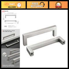 30 Pack 5″ Brushed Nickel Cabinet Pulls – Modern Stainless Steel Drawer Handles