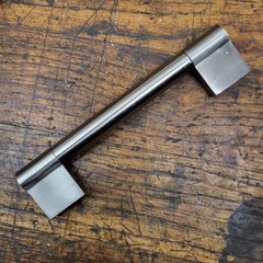 Top Knobs (3) 5-1/16 & (4) 3-3/4 drawer pulls brushed nickel with screws