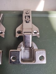 2 Pairs GRASS Cabinet Hinges 1006-30 Self Closing w/Base Plate 054 Austria Made.