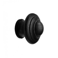 Wrought Iron Cabinet Knob Black Round 1-1/8″ Dia. | Renovator’s Supply