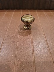 1.25 In Round Vintage Handpolished Brass Cabinet Knob