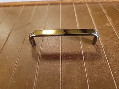 RK INTERNATIONAL CP-17 Drawer Cabinet Pull 2 Tone Nickel With Brass 3.75 In CC