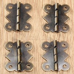 Antique Brass Jewelry Box Door Butterfly Hinges with Screws 20x25mm 4/12/20Pcs