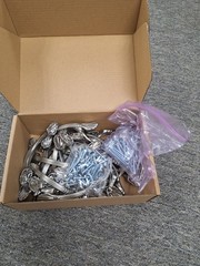 Lot Of Traditional Satin Silver Metal Drawer/Cabinet Pulls with Mounting Screws