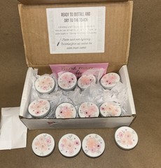 Floral Wood Cabinet Knobs Drawer Pulls set of 12 – hand made