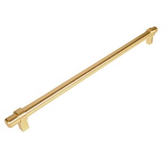 Cosmas Cabinet Hardware Brushed Brass Euro Style Bar Pull #161-319BB