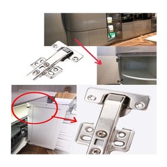 2 pieces0-degree Corner Blind Cabinet Hinges, Soft-Close Concealed Hinges