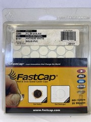 Fastcap Antique White FC.SP.916.AW Screw Cap Covers 20 Sheets 1060 9/16” PVC