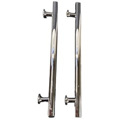 2 8 inch Omnia 9010/203.26 Chrome Cabinet Pulls US26 On Center 8 10.5″ Length