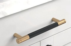 Tiradores De 5″ para gabinete color negro mate y bronce Set De 10 ASIDRAMA