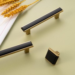 Black and Gold Cabinet Pulls Matte Black and Gold Kitchen Cabinet Handles, 10…