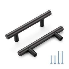 Matte Black Cabinet Handles 3 Inch Hole Spacing, Stainless Steel Drawer Pulls…