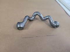 Heavyduty Hydroform Hand Polished Drawer Pulls Silver/pewter