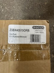 Case of 25 Amerock Bar Pull BP40515ORB Oil-Rubbed Bronze 3″ Centers (T1BW)