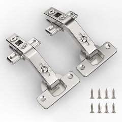 2 Pack 1 Pair 135 Degree Lazy Susan Hinges Full Overlay Concealed for Cabinet, C