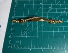 42 VTG Cabinet Pull Handles 27 Brass + 15 Silvertone + 11 Screws Matching Style