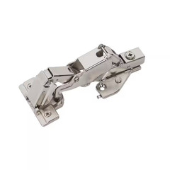 Nickel Full Overlay Face Frame 165 ° Bi Fold Door Self Close Concealed Cabinet H