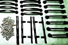 Contractor Lot: 44 Satin Black Cabinet Pulls 3” 3.75” CTC Modern Kitchen Hardwa