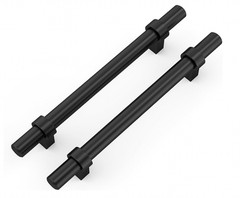Goldenwarm 4″ Modern Cabinet Handles in Matte Black Finish