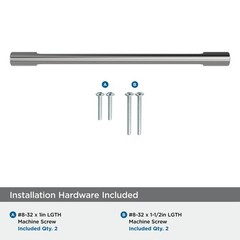 Riva 79/16 Inch 192mm CentertoCenter Polished Chrome Cabinet Pull BP5548826