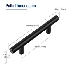 20 Pack 5 Inch Cabinet Pulls Kitchen Cabinet Handles with 3 Inch Hole Center …
