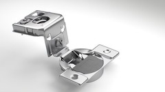 Berta 2-Pack, 1 inch Overlay Soft Closing Face Frame Cabinet Hinges, 105 Deg