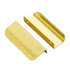 20 PCS Gold 102mm 4.02in Length Finger Pulls 76mm 3in Hole Center Tab Handle