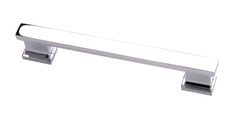 Sapphire Hexa Modern Cabinet Handle- 5-Pk Chrome-Plated Model# SP-2891-128-CP
