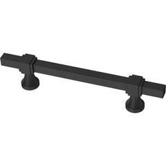 Stepped Square Adjusta-Pull 1-3/8 to 6-5/16 In. (35-160 Mm) Classic Matte Black