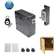 RFID Electronic Cabinet Lock Hidden DIY for Wooden Black