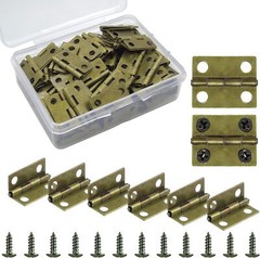 100pcs Small Hinges for Wooden Box Mini Hinge Jewelry 1 Inch Hinges